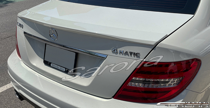 Custom Mercedes C Class  Sedan Trunk Wing (2008 - 2014) - $299.00 (Part #MB-068-TW)